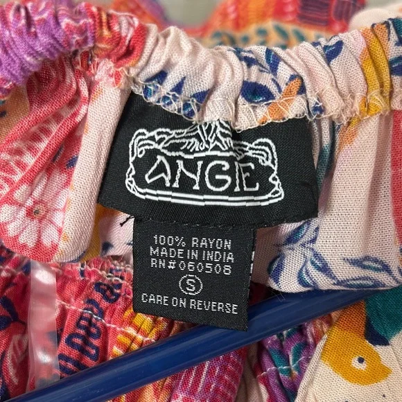 Angie Patchwork Floral Mini Dress in Pink and Red - Picture 2 of 7